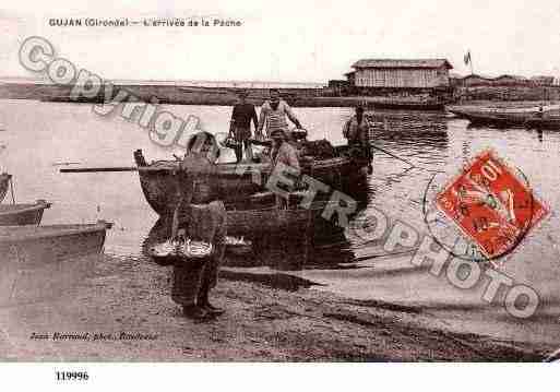 Ville de GUJANMESTRAS, carte postale ancienne