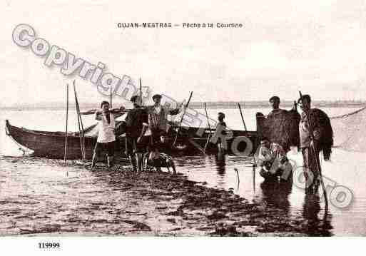 Ville de GUJANMESTRAS, carte postale ancienne