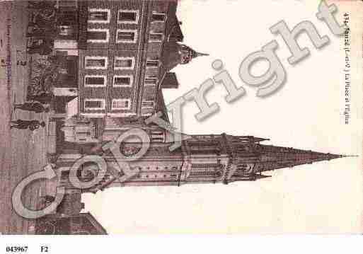 Ville de JANZE, carte postale ancienne