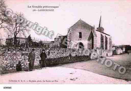 Ville de LANDERONDE, carte postale ancienne