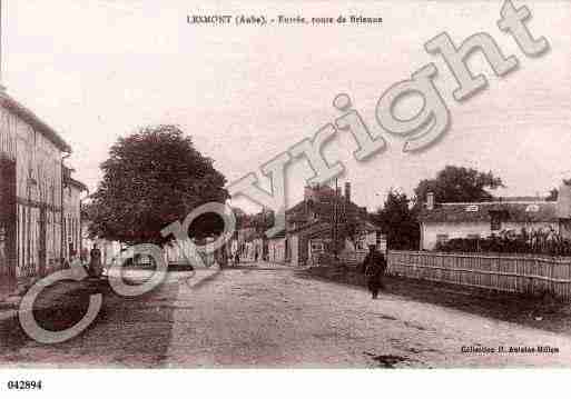 Ville de LESMONT, carte postale ancienne