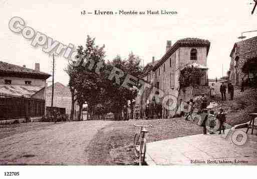 Ville de LIVRONSURDROME, carte postale ancienne