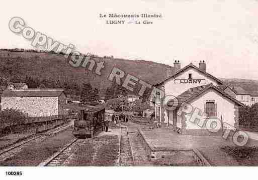 Ville de LUGNY, carte postale ancienne