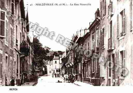 Ville de MALZEVILLE, carte postale ancienne