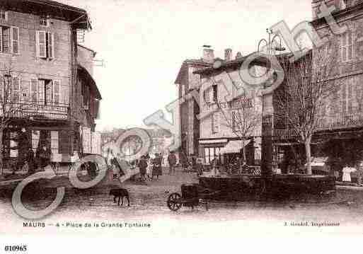 Ville de MAURS, carte postale ancienne