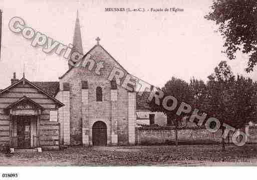 Ville de MEUSNES, carte postale ancienne