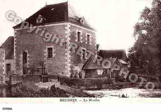 Ville de MEUSNES, carte postale ancienne