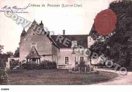 Ville de MEUSNES, carte postale ancienne