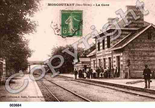 Ville de MONCOUTANT, carte postale ancienne