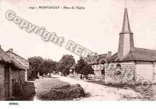 Ville de MONTAIGUTLEBLANC, carte postale ancienne