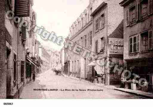 Ville de MONTBELIARD, carte postale ancienne