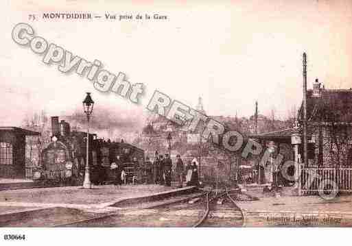 Ville de MONTDIDIER, carte postale ancienne