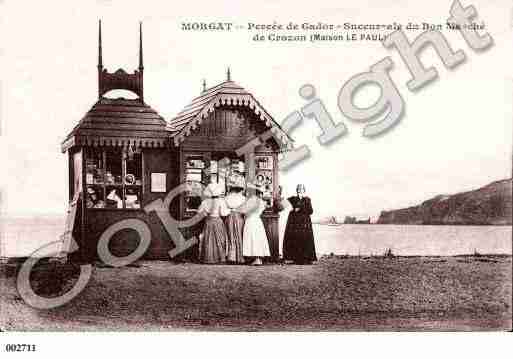 Ville de MORGAT, carte postale ancienne