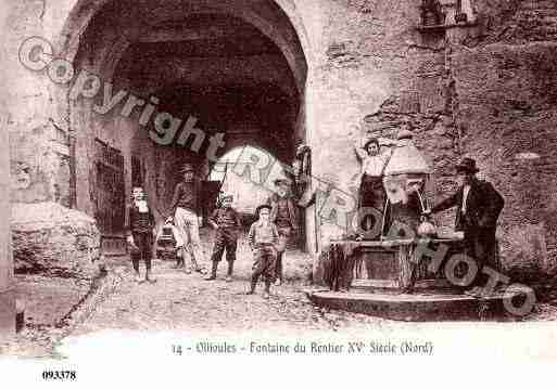Ville de OLLIOULES, carte postale ancienne Ville de OLLIOULES, carte postale ancienne