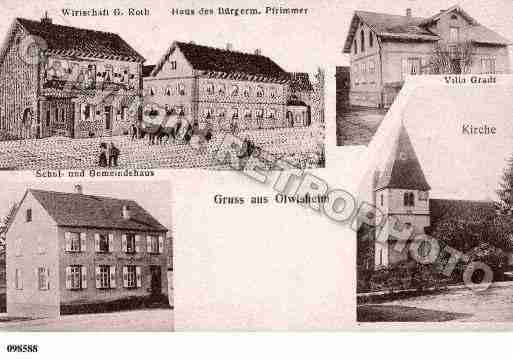 Ville de OLWISHEIM, carte postale ancienne