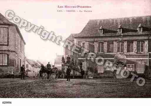 Ville de OSSUN, carte postale ancienne