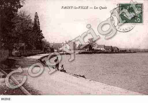 Ville de PAGNYLAVILLE, carte postale ancienne