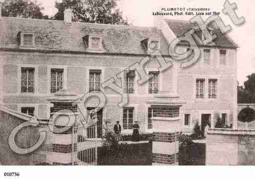 Ville de PLUMETOT, carte postale ancienne