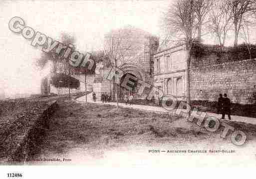 Ville de PONS, carte postale ancienne