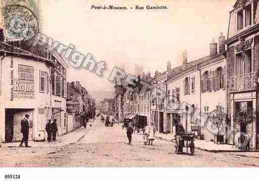 Ville de PONTAMOUSSON, carte postale ancienne