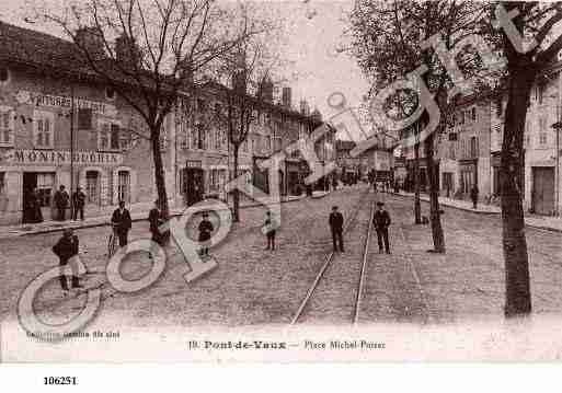 Ville de PONTDEVAUX, carte postale ancienne