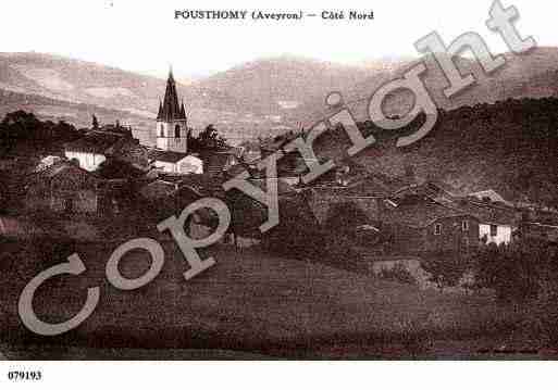 Ville de POUSTHOMY, carte postale ancienne