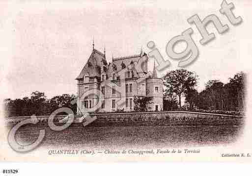 Ville de QUANTILLY, carte postale ancienne