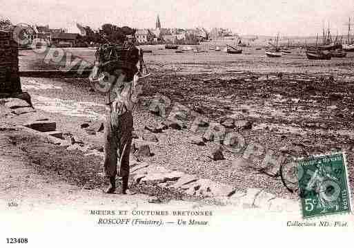 Ville de ROSCOFF, carte postale ancienne