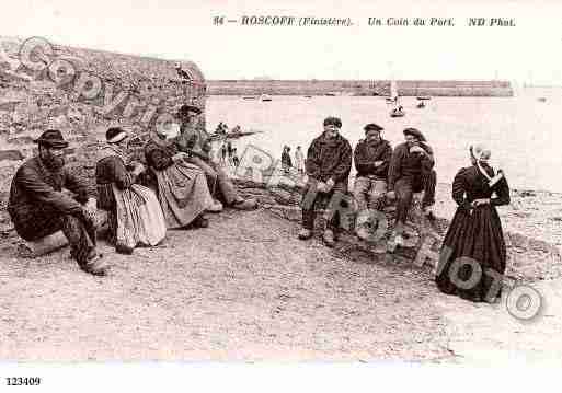 Ville de ROSCOFF, carte postale ancienne Ville de ROSCOFF, carte postale ancienne