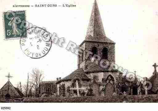 Ville de SAINTOURS, carte postale ancienne