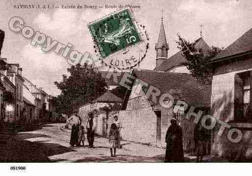 Ville de SAVIGNYENVERON, carte postale ancienne