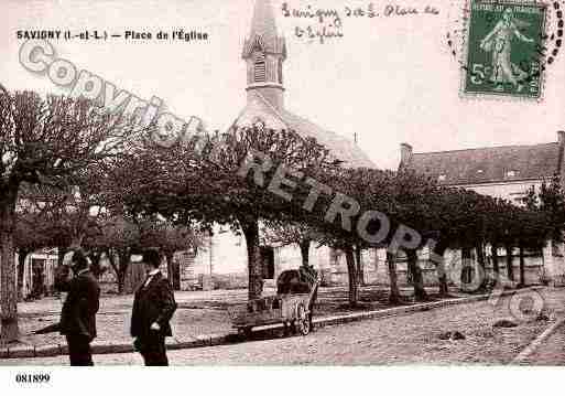 Ville de SAVIGNYENVERON, carte postale ancienne Ville de SAVIGNYENVERON, carte postale ancienne