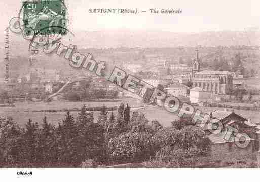 Ville de SAVIGNY, carte postale ancienne