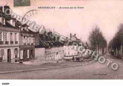 Ville de SEIGNELAY, carte postale ancienne