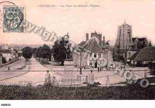 Ville de SEIGNELAY, carte postale ancienne