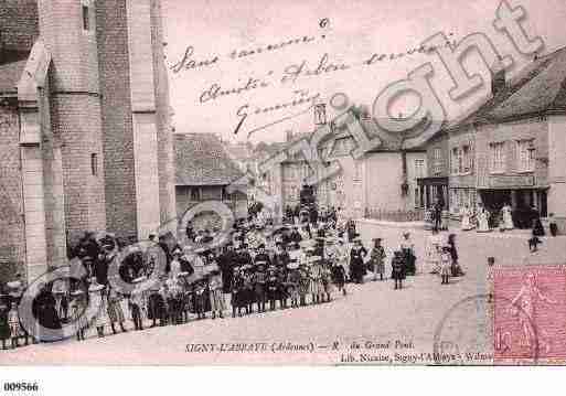 Ville de SIGNYL\'ABBAYE, carte postale ancienne