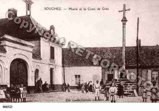 Ville de SOUCHEZ, carte postale ancienne