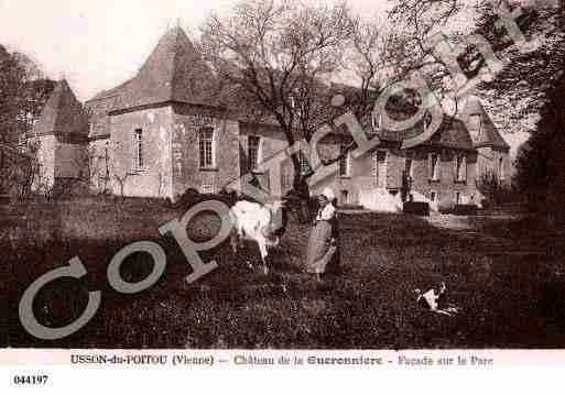 Ville de USSONDUPOITOU, carte postale ancienne