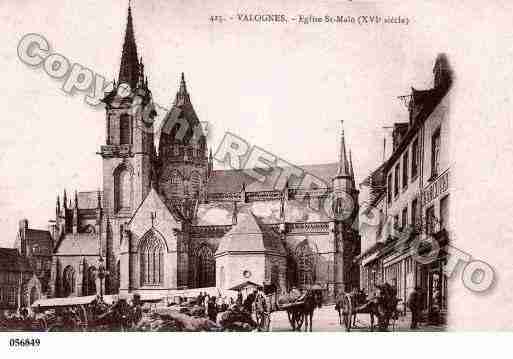 Ville de VALOGNES, carte postale ancienne