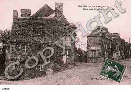 Ville de VASSY, carte postale ancienne