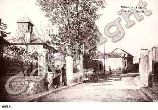 Ville de VILLEBONSURYVETTE, carte postale ancienne
