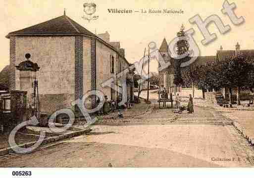 Ville de VILLECIEN, carte postale ancienne