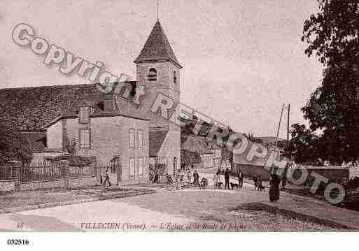 Ville de VILLECIEN, carte postale ancienne