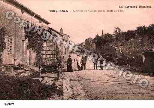 Ville de VILLEYLESEC, carte postale ancienne