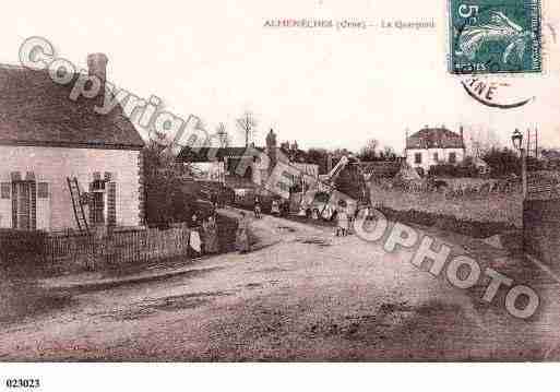 Ville de ALMENECHES, carte postale ancienne