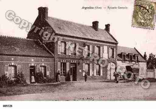 Ville de ARGENLIEU, carte postale ancienne