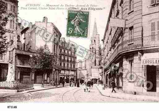 Ville de AVIGNON, carte postale ancienne