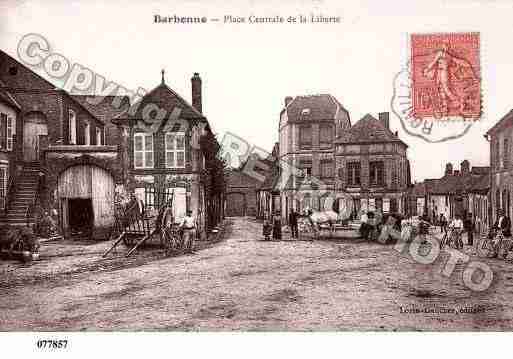 Ville de BARBONNEFAYEL, carte postale ancienne