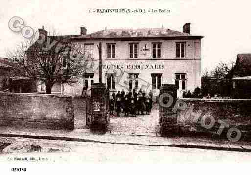 Ville de BAZAINVILLE, carte postale ancienne