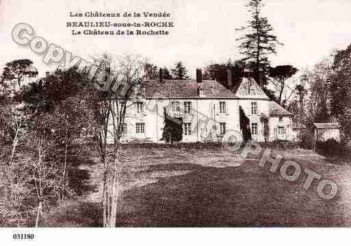 Ville de BEAULIEUSOUSLAROCHE, carte postale ancienne